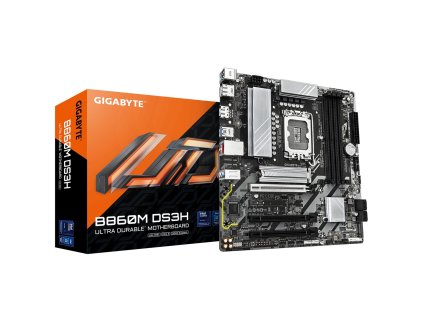 GIGABYTE B860M DS3H, LGA1851, Intel B860, 4xDDR5, 2xDP, 1xHDMI, mATX