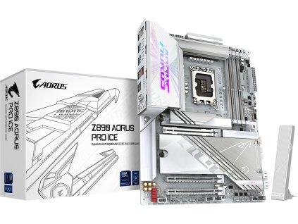 GIGABYTE Z890 AORUS PRO ICE, LGA1851, Intel Z890, 4xDDR5, 1xHDMI, 2xThunderbolt, WiFi