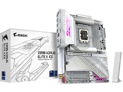 GIGABYTE Z890 A ELITE X ICE, LGA1851, Intel Z890, 4xDDR5, 1xHDMI, 1xThunderbolt, WiFi