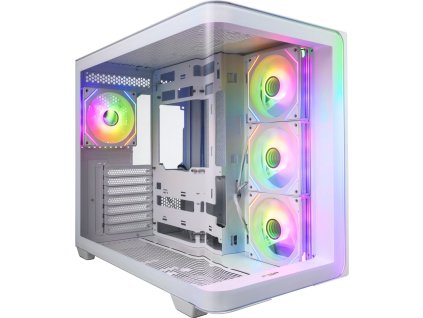 FSP M580-WA/Midi Tower/Transpar./Bílá