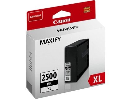 Canon CARTRIDGE PGI-2500XL BK černá pro Maxify iB4050, iB4150, MB5050, MB5150, MB5155, MB5350, MB5450,MB5455 (2500 str.)