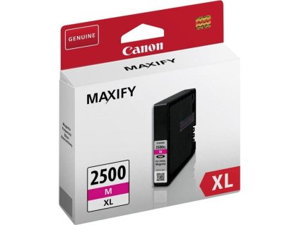 Canon CARTRIDGE PGI-2500XL M purpurová pro Maxify iB4050, iB4150, MB5050, MB5150, MB5155, MB5350, MB54x (1295 str.)