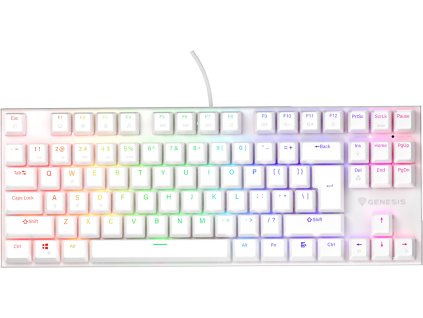 Genesis THOR 303/TKL/RGB/Outemu Peach Silent/Drátová USB/US layout/Bílá
