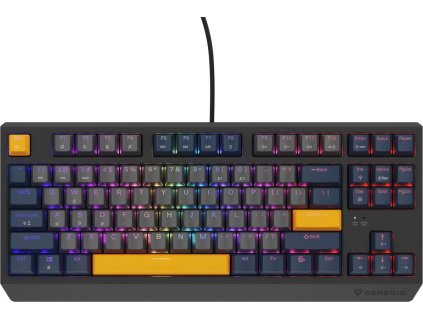GENESIS THOR 230/TKL/RGB/Outemu Panda/Drátová USB/US layout/Naval Blue Negative