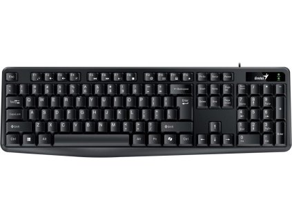 GENIUS KB-117, Copilot, USB, CZ+SK, káblová, čierna