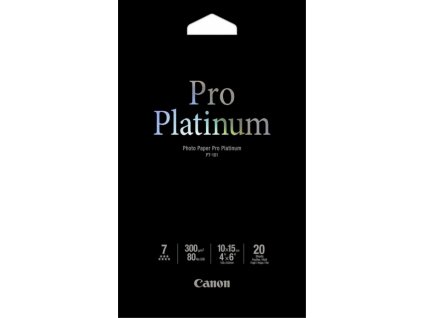 Canon fotopapír PT-101 10x15cm 20ks, lesklý, 300 g/m