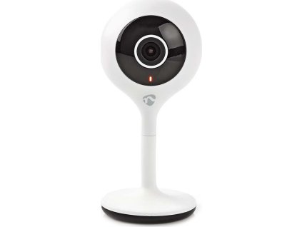 NEDIS IP Kamera/ Wi-Fi/ vnitřní/ 1080p/ micro USB/ MicroSD/ Cloud/ noční vidění/ Android/ iOS/ adaptér/ bílá