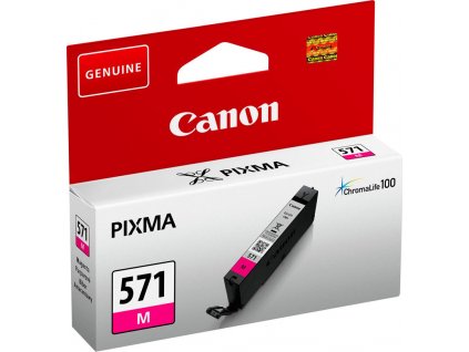 CANON CARTRIDGE CLI-571 M purpurová pro PIXMA MG575x, MG685x, MG775x, TS505x, TS605x, TS805x (297 str.)