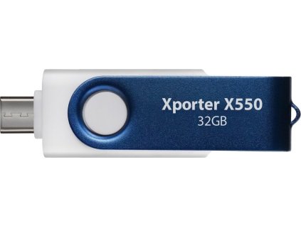 PATRIOT Xporter X550 32GB / USB Typ-A + USB Typ-C / USB 3.2 Gen 1 / bílo-modrá