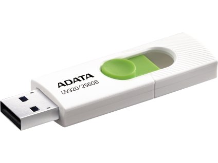 ADATA UV320, 256GB, USB 3.2, bílo-zelená