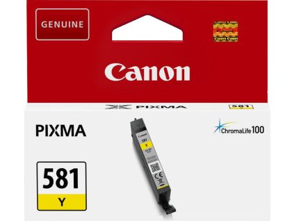 Canon CARTRIDGE CLI-581 žlutá pro PIXMA TS615x, TS625x, TS635x, TS815x,TS825x, TS835x, TS915x  (257 str.)