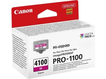 CANON Zásobník inkoustu PFI-4100 pro imagePROGRAF PRO-1100, Magenta (80ml)