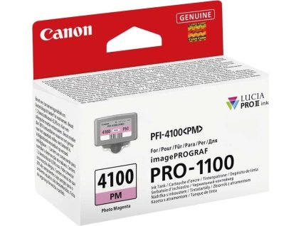CANON Zásobník inkoustu PFI-4100 pro imagePROGRAF PRO-1100, Photo magenta (80ml)