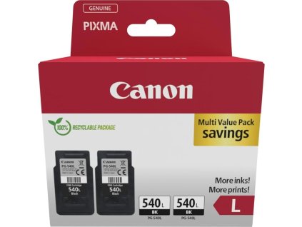Canon CARTRIDGE PG-540L TWIN černá pro Pixma MG 2150,2250,3150,3250,3550,4150,4250, MX 455,475,515(2x300 str.)