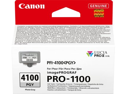 CANON Zásobník inkoustu PFI-4100 pro imagePROGRAF PRO-1100, Photo grey (80ml)