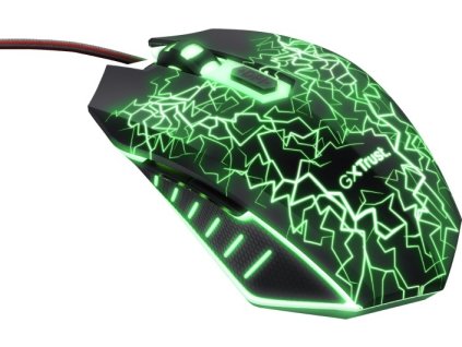 TRUST myš GXT 105X Izza Mouse, optická, černá