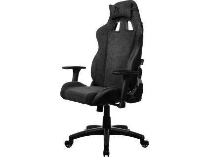 AROZZI herní židle AVANTI Soft Fabric Dark Grey/ látkový povrch/ tmavě šedá