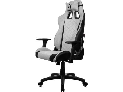 AROZZI herní židle AVANTI Soft Fabric Light Grey/ látkový povrch/ světle šedá