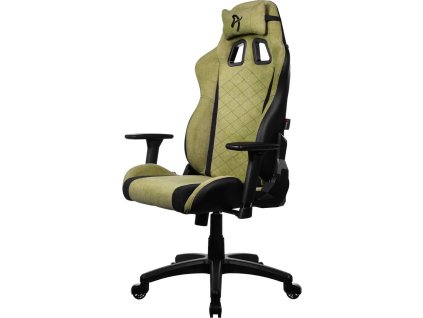 AROZZI herní židle AVANTI Soft Fabric Moss Green/ látkový povrch/ mechově zelená