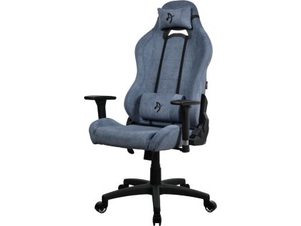AROZZI herní židle TORRETTA Soft Fabric v2/ látkový povrch/ modrá