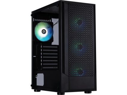 BitFenix C50 Negro / ATX /  4x 120mm FRGB fan / 2xUSB 2.0 / USB 3.0 / tvrzené sklo / černá