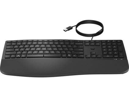 HP 480 Comfort Wired Keyboard - drátová ergonomická klávesnice CZ/SK
