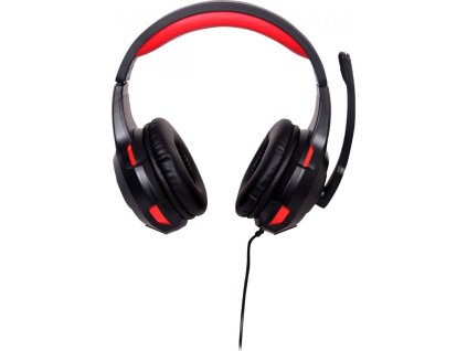 GEMBIRD GHS-U-5.1-01, gaming, 5.1 surround, černo-červená, USB