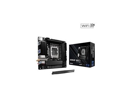 ASRock B860I WiFi, LGA1851, Intel B860, 2xDDR5, 1xDP, 1xHDMI, WiFi, Mini-ITX