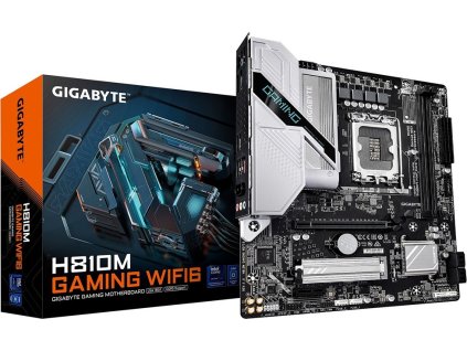 GIGABYTE H810M GAMING WIFI6, LGA1851, Intel H810, 2xDDR5, 1xDP, 1xHDMI, WiFi, mATX