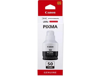 Canon BJ INK GI-50 PG Black Ink Bottle pro Canon PIXIMA G7050,G6050,G5050,GM4040 GM4050,GM2050 (6000 str.)