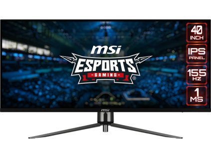 MSI LCD MAG401QR, 40", 3440x1440, IPS, 155Hz, 1ms, VESA 100x100, Black
