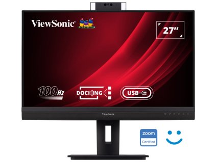 ViewSonic VG2757V-2K / 27"/ IPS/ 16:9/ 2560x1440/ 5ms/ 350cd/m2/ WEBCAM/ DP/ HDMI/ RJ45/ USB/ PIVOT/ Repro