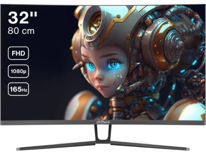 DAHUA 32" LED LM32-E230CN/ herní/ VA panel/ 1920x1080 (FHD)/ 3000:1/ 1ms/ 300 cd/m2/ HDMI/ DP/ VESA 75x75/ černý