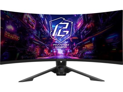 Phantom Gaming by Asrock monitor PG34QRT2B  34" /VA/3440x1440/180Hz/ 500cd/m2/1ms/DP/2x HDMI/repro/VESA/wifi anténa