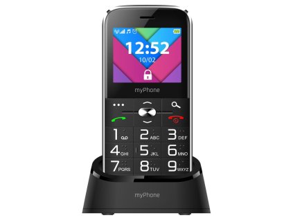 myPhone Halo C Senior černý s nabíjecím stojánkem   2,2" /Dual SIM