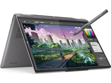 Lenovo Yoga 7 2v1/ Ryzen 5 8640HS/ 16GB DDR5/ 512GB SSD/ Radeon Graphics/ 14"WUXGA,OLED,touch/ bez OS/ šedý