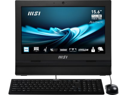 MSI PC AIO PRO AP162T ADL-04SCZ, Intel N100,15,6" FHD touch,4GB,128GB M.2 SSD,W11 Pro,Black