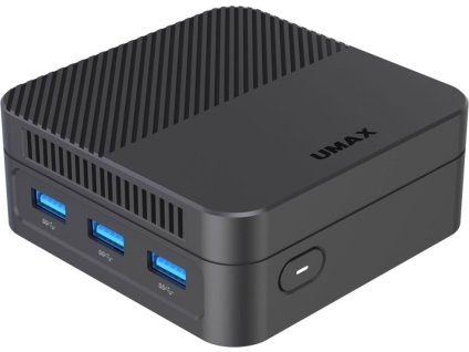 UMAX Mini PC U-Box N10 Plus/ N100/ 8GB/ 128GB SSD/ 2x HDMI/ DP/ 3x USB 3.0/ BT/ Wi-Fi/ 2x LAN/ W11 Pro