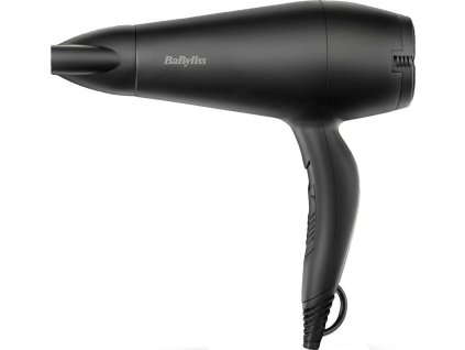 BaByliss D215DE fén na vlasy, 2200 W, 2 teploty a rychlosti, s koncentrátorem, černá