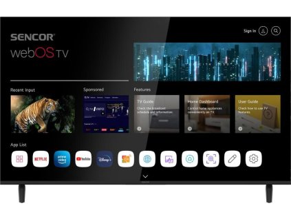 SLE 50US803B WEBOS SMART TV SENCOR