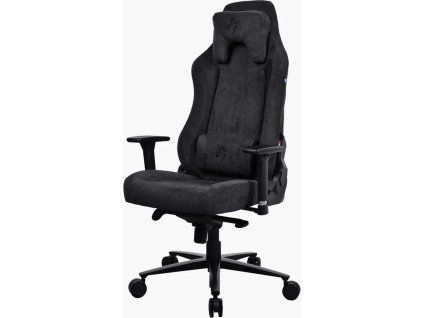 AROZZI herní židle VERNAZZA Soft Fabric Pure Black/ povrch Elastron/ černá