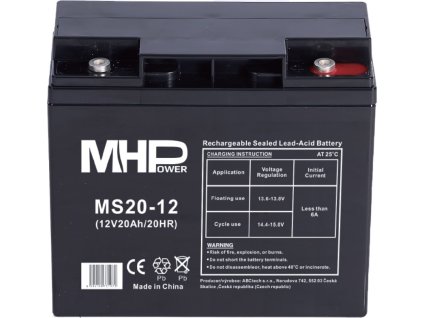 MHPower MS20-12 olověný akumulátor AGM 12V/20Ah T5