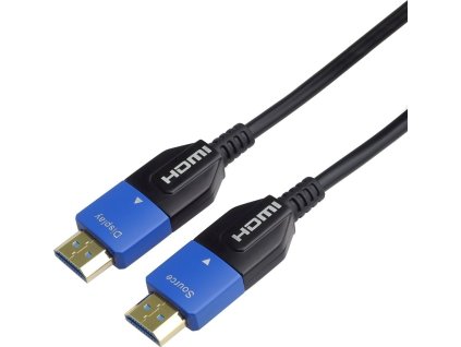 PREMIUMCORD Ultra High Speed HDMI 2.1 optický kabel 8K@60Hz 4K@120Hz 15m zlacený