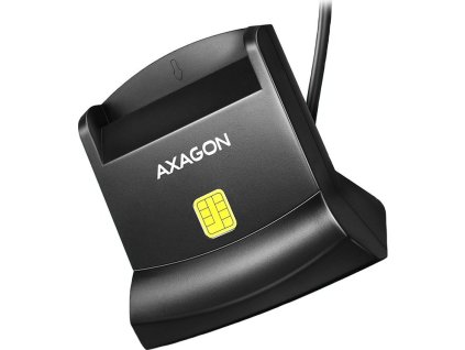 AXAGON CRE-SM4N, USB-A StandReader čtečka kontaktních karet Smart card (eObčanka), kabel 1.3m