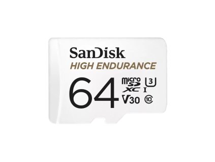 SanDisk High Endurance/micro SDXC/64GB/UHS-I U3 / Class 10/+ Adaptér
