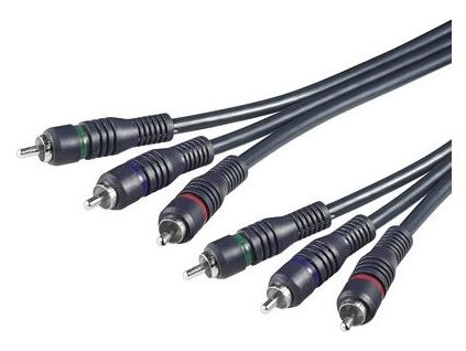 PremiumCord Kabel 3x CINCH-3x CINCH M/M 2m HQ