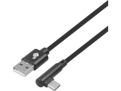TB Touch USB-USB-C úhlový 1,5 černý kabel