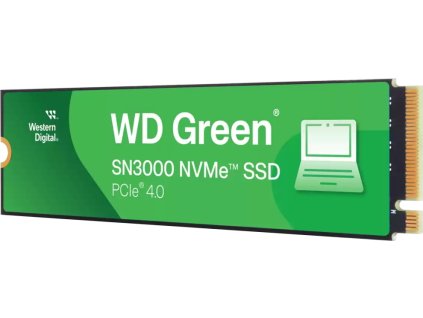 WD GREEN SSD 2TB SN3000, PCIe Gen4x4, M.2 2280, (R:5000/W:4200 MB/s)