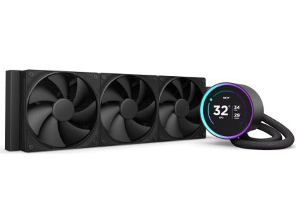 NZXT Kraken 360 ELITE / 3x120mm fan / 4-pin PWM / LCD disp. / 6 let