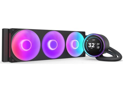 NZXT Kraken 360 ELITE RGB / 3x120mm RGB fan / 4-pin PWM / LCD disp. / 6 let